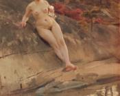 安德斯左恩 - Sunbathing girl